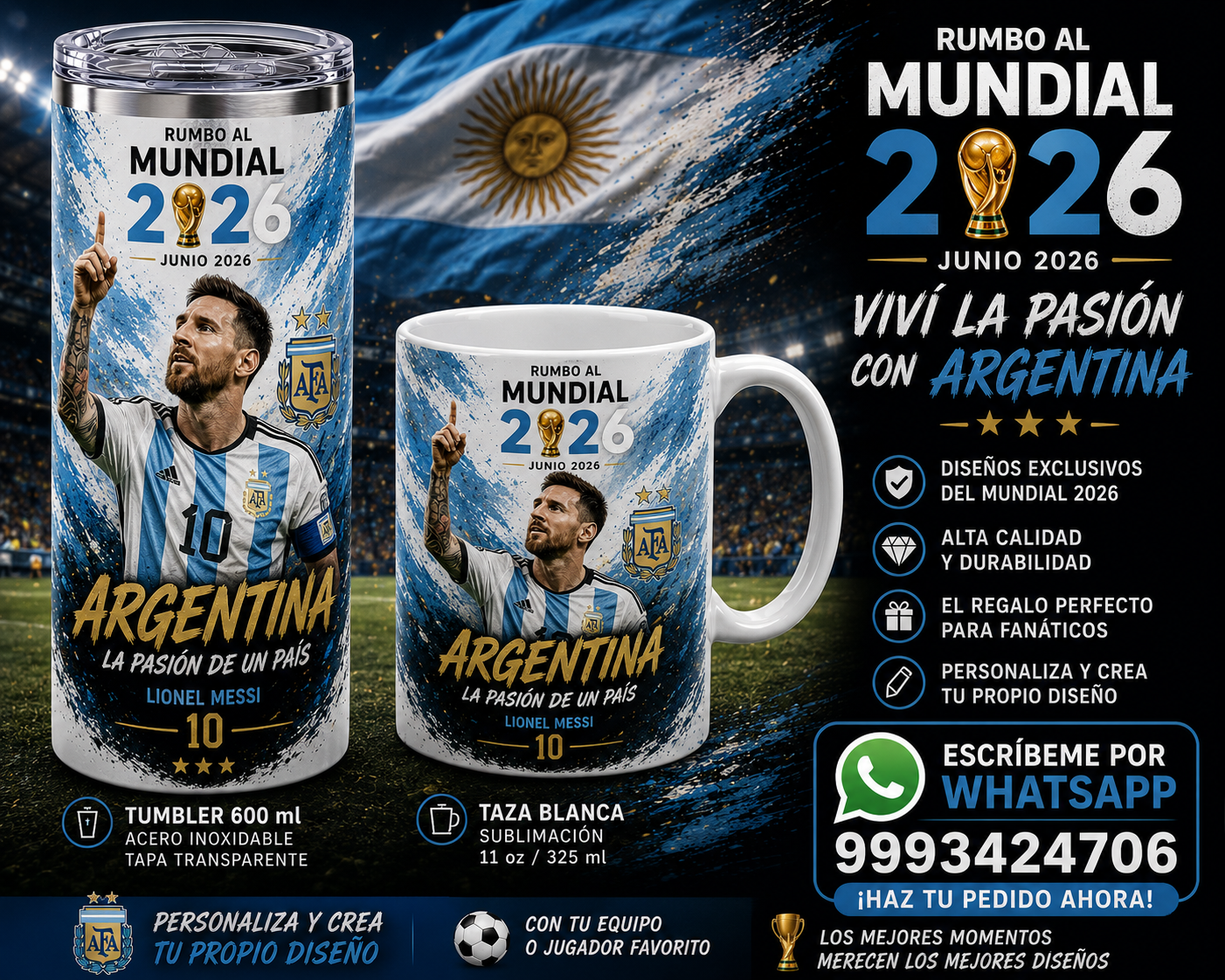 Termo Mundial 2026 Personalizado